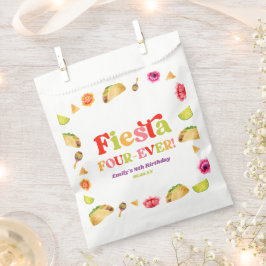 Fiesta Vier-Ever Taco 4. Geburtstags-Party Geschenktütchen
