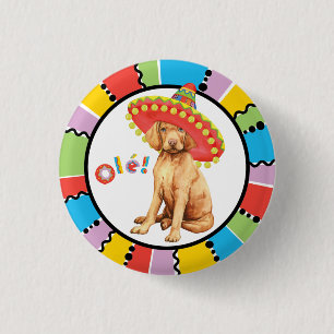 Fiesta Vizsla Pinback Button