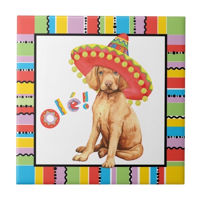 Fiesta Vizsla Tile Fliese (Vorderseite)