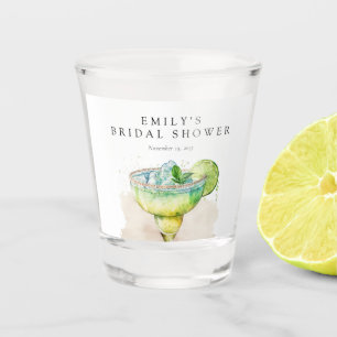 Fiesta-Wasserfarben-Brautparty Schnapsglas