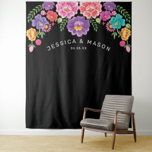 Fiesta Wedding Backdrop Foto Stand Wandteppich