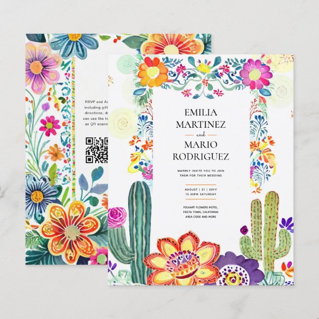 FIESTA WEDDING - Folkart-Blume Moderne (Vorne/Hinten)