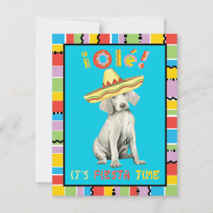 Fiesta Weimaraner Einladung