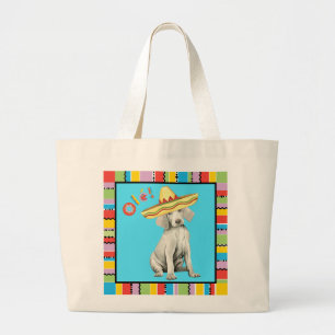 Fiesta Weimaraner Große Totentasche Jumbo Stoffbeutel