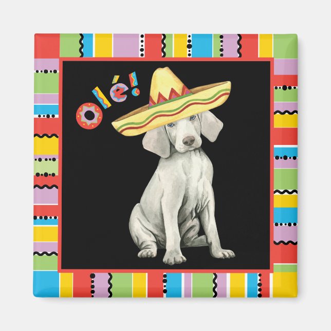 Fiesta Weimaraner Magnet (Vorne)