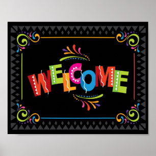 Fiesta WELCOME Signa Print Poster