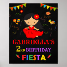 Fiesta Willkommensschild Party 1. Erste fiesta Gir