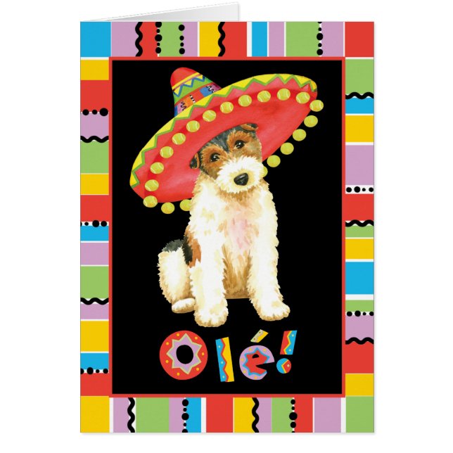 Fiesta Wire Fox Terrier Card (Vorne)