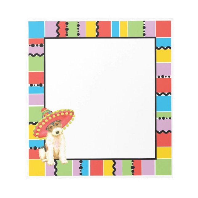 Fiesta Wire Fox Terrier Notizblock (Vorderseite)