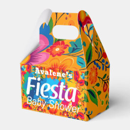 Fiesta Yellow Farful Floral Neutral Baby Dusche Geschenkschachtel