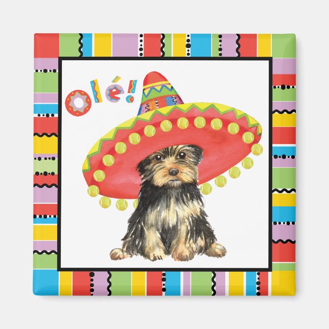 Fiesta Yorkie Magnet (Vorne)