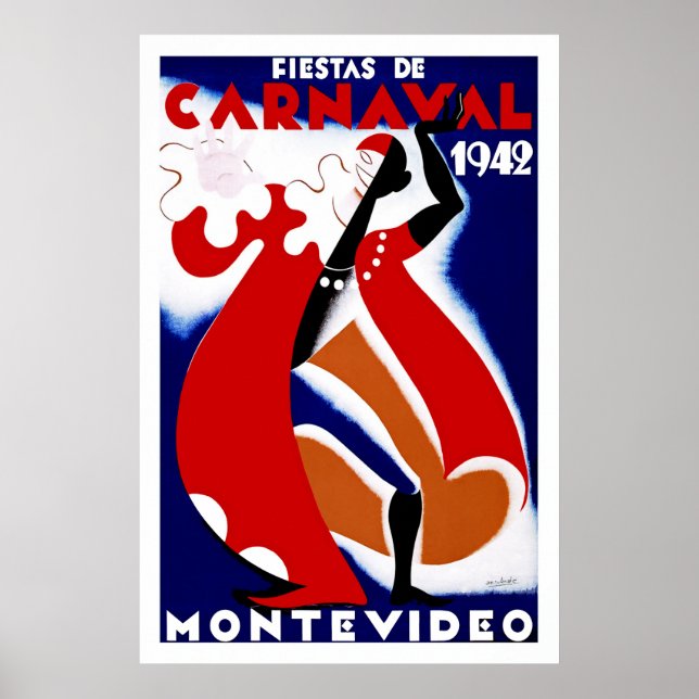 Fiestas de Carnaval ~ Montevideo Poster (Vorne)