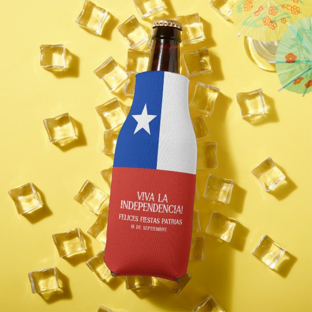 Fiestas Patrias Independence Day Chile Flag Flaschenkühler (In Situ Sommer)