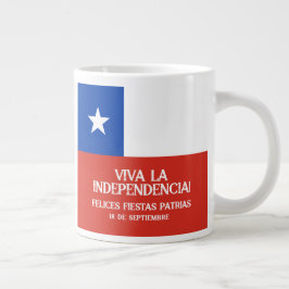 Fiestas Patrias Independence Day Chile Flag Jumbo-Tasse