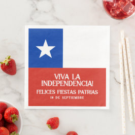 Fiestas Patrias Independence Day Chile Flag Serviette