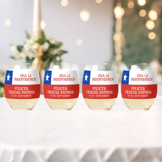 Fiestas Patrias Independence Day Chile Flag Whiskyglas (Insitu (Hochzeit))