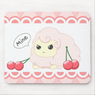 Fiesty Schafe niedlichen kawaii Rosas mit Kirschen Mousepad