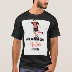 FIFA Weltmeisterschaft Katar 2026 Fußballspieler T-Shirt