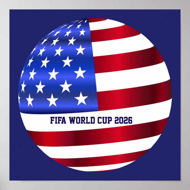 FIFA Weltmeisterschaft USA-Flagge Poster (Vorne)