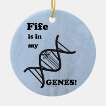 Fife ist in meinen Genen Keramik Ornament