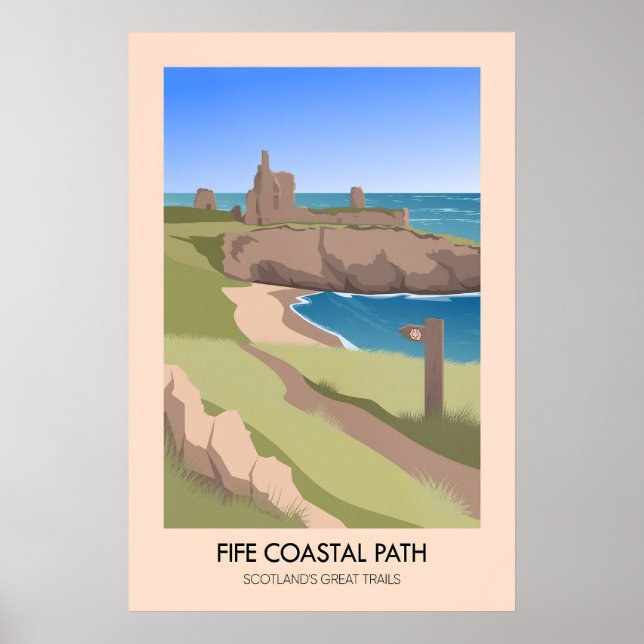 Fife Küstenweg Scotlands Great Trails Poster (Vorne)