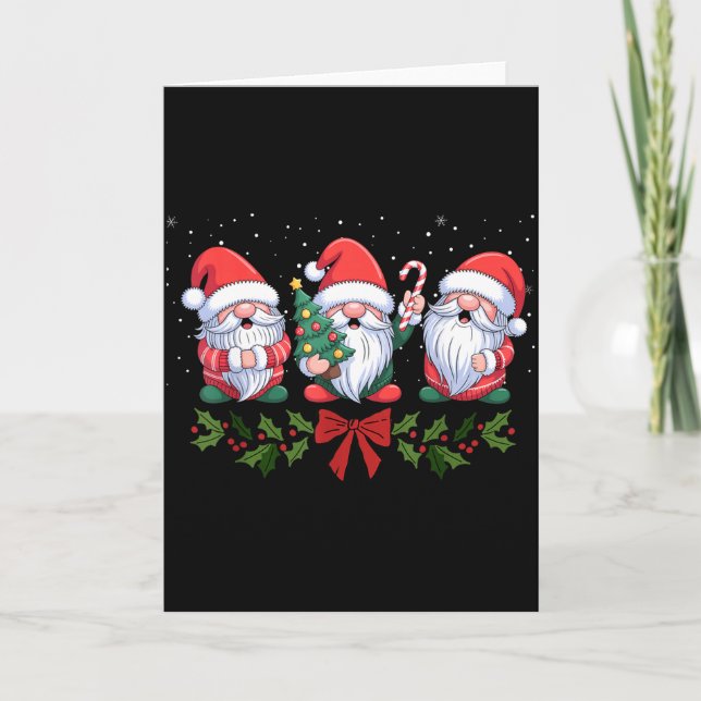 Fife Life Christmas Gnome Holiday Winter Xmas  Karte (Vorderseite)