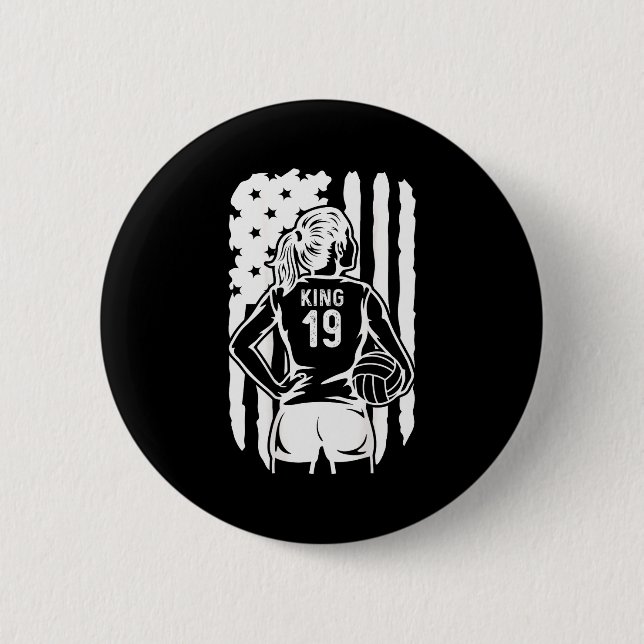 Fife Life High School Volleyball King 19  Button (Vorderseite)