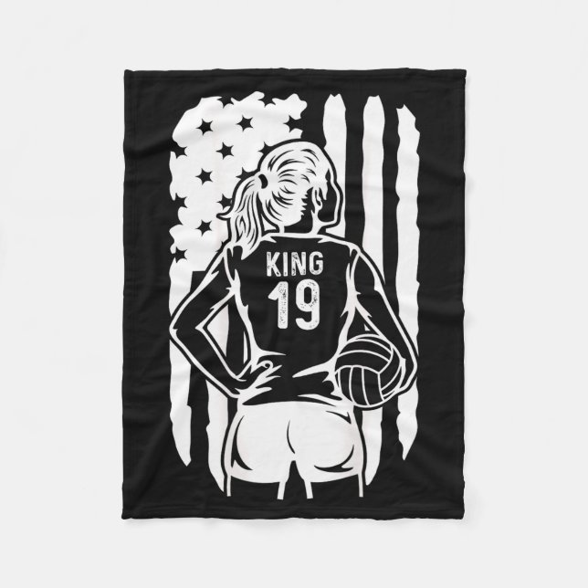 Fife Life High School Volleyball King 19  Fleecedecke (Vorderseite)