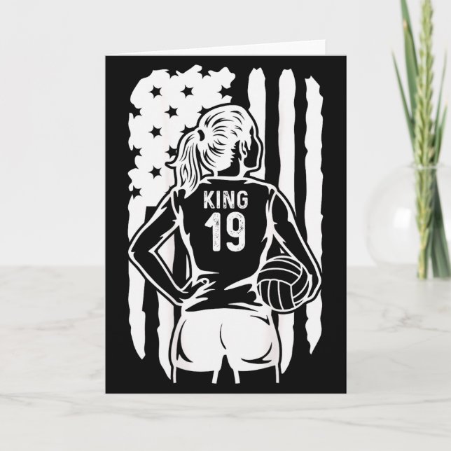 Fife Life High School Volleyball King 19  Karte (Vorderseite)