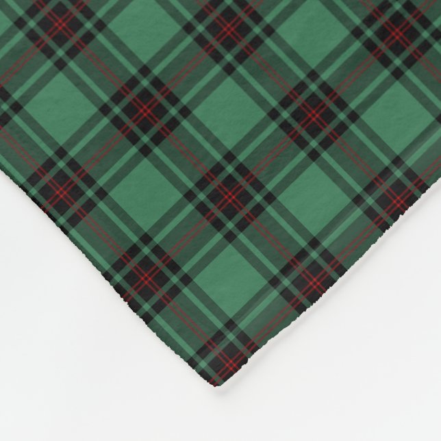 Fife Scotland District Tartan Fleece Blanket (Ecke)