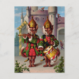 Fife- und Trommel-Füchse-Postkarte Postkarte