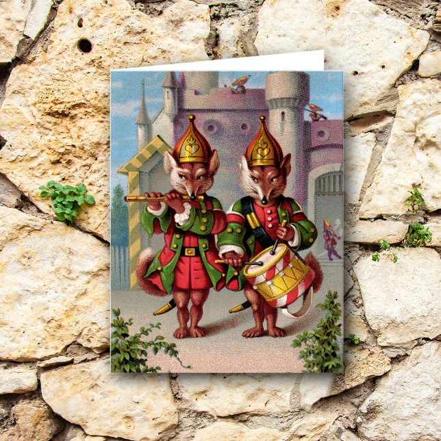 Fife- und Trommelfoschenkarte Feiertagskarte (Von Creator hochgeladen)