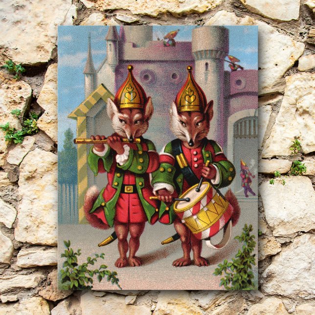 Fife- und Trommelfüchse Postkarte (Von Creator hochgeladen)