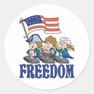 Fife- und Trommelkorps Runder Aufkleber