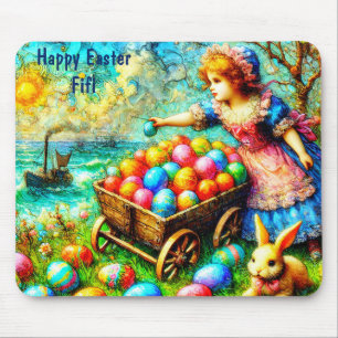 FIFI ~ OSTERN Vintage-Malerei ~ Mousepad