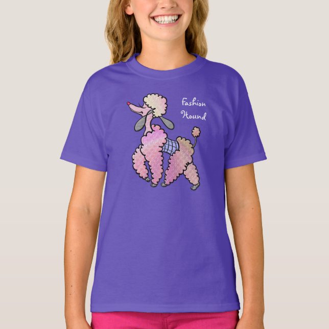 Fifi Poodle - Französischer Mode-Hund (personalize T-Shirt (Vorderseite)