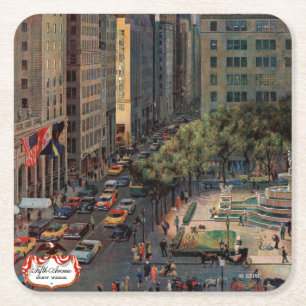 Fifth Avenue durch John schwanken Rechteckiger Pappuntersetzer