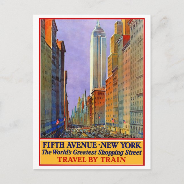 Fifth Avenue - New York Postkarte (Vorderseite)