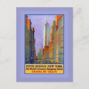Fifth Avenue New York Weltweit beste Shoppingmeile Postkarte