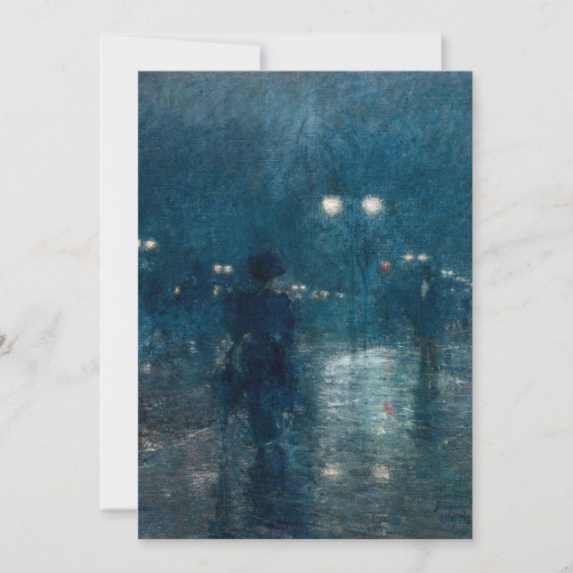 Fifth Avenue Nocturne | Childe Hassam (Vorderseite)