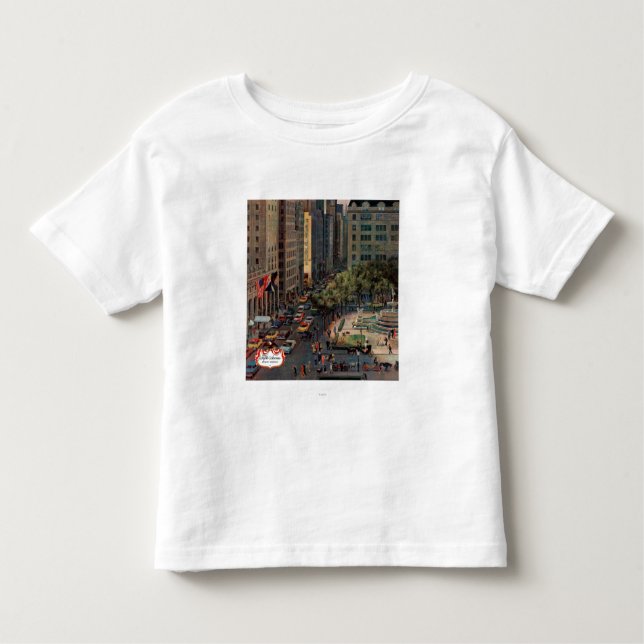 Fifth Avenue von John Falter Kleinkind T-shirt (Vorderseite)