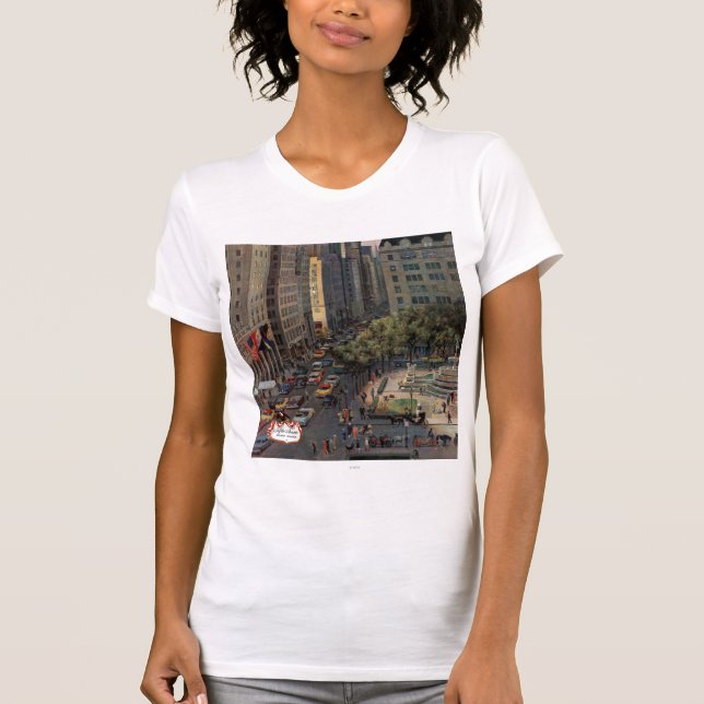 Fifth Avenue von John Falter T-Shirt (Vorderseite)