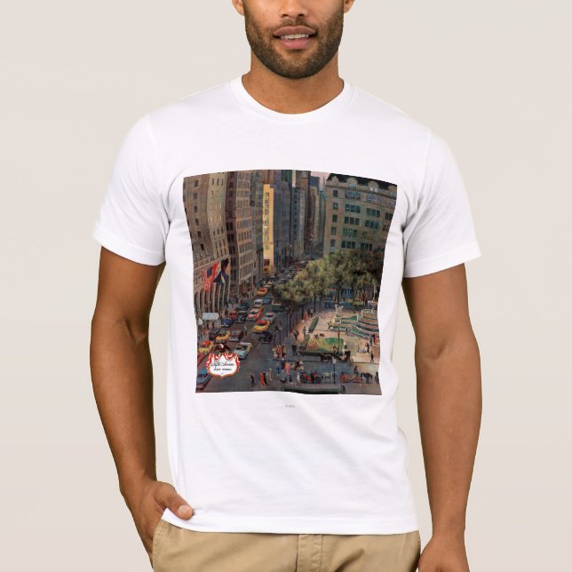 Fifth Avenue von John Falter T-Shirt (Vorderseite)