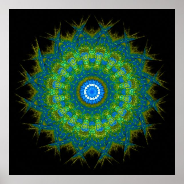 Fifth Chakra-Vishuddha - Zentrum der großen Reinhe Poster (Vorne)