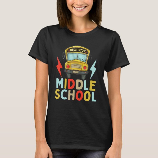Fifth Grade Graduation  Next Stop Middle School T-Shirt (Vorderseite)