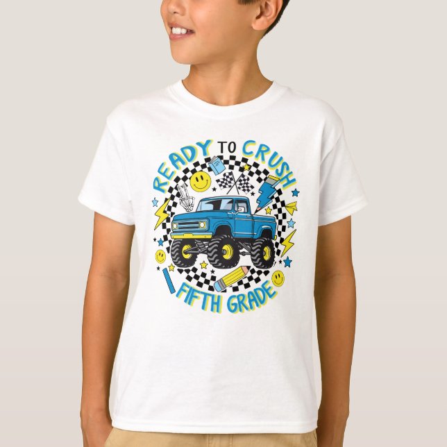 Fifth Grade Rally: Monster Truck Momentum T-Shirt (Vorderseite)