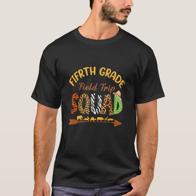 Fifth Grade Students School Zoo Field Trip Squad M T-Shirt (Vorderseite)