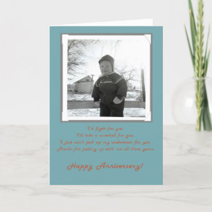 Fifties Foto Happy Anniversary Ehefrau Card Karte