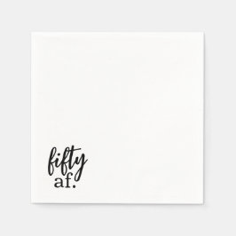 Fifty Af Cocktail Napkins Serviette