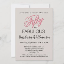 Fifty & Fabulous Blush Pink 50th Birthday Party 